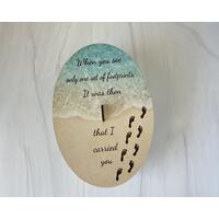 memory box, keepsake box, footprints in the sand, gift box