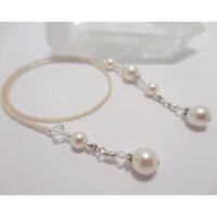 Beaded Bookmark - Crystal Pearl