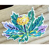 Colorful Dandylion Art Sticker