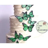 Ships Fast 9 Edible Luna Moth Cake Decorations for a Woodland Wedding Cake  or Forest Wedding Cake. Edible Moths for Rustic Cake Toppers 