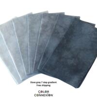 gray quilting cotton bundle, hand dyed ombre gradient