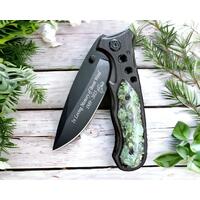 Memorial Knife made with flower Memorial Knife made with flower