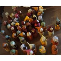 Forest Babies Wooden Dolls with Wool Felt cloaks Montessori Waldorf Steiner Root Children Forest Babies Wooden Dolls with Wool Felt cloaks Montessori Waldorf Steiner Root Children