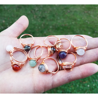 Custom Wire Wrapped Gemstone Ring by Rock My Zen Custom Wire Wrapped Gemstone Ring by Rock My Zen