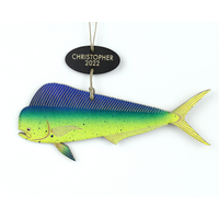 Mahi ornament with personalized tag Mahi ornament with personalized tag