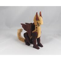 Handmade Wood Dragon Fantasy Animal Toy Figurine Made From Select Grade Hardwoods and Finished with Oil and Bees Wax