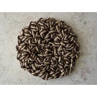 Handmade reusable scrubbers in brown and tan are mold and mildew resistant and machine washable. https://goimagine.com/memorablecrafts/ Handmade reusable scrubbers in brown and tan are mold and mildew resistant and machine washable. https://goimagine.com/memorablecrafts/