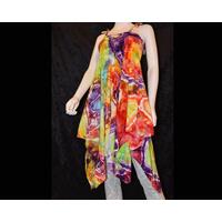 Women's Festival Skirt/Dress - M - Rainbow Geode Pattern Women's Festival Skirt/Dress - M - Rainbow Geode Pattern