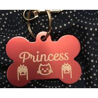 Custom dog tag close up Custom dog tag close up