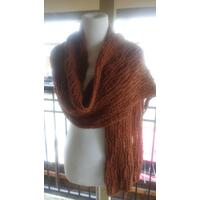 Wool -- dropped stitch shawl Wool -- dropped stitch shawl