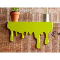 Front view of Slime Drip Shelf Accent, 90s Nostalgic shelf sitter, Spooky Season Decor, Accessory for shelf or Mantel, goosebumps inspired Front view of Slime Drip Shelf Accent, 90s Nostalgic shelf sitter, Spooky Season Decor, Accessory for shelf or Mantel, goosebumps inspired