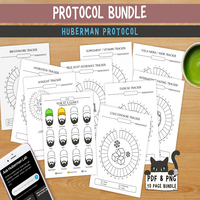 Huberman tracker, habit tracker, wellness tracker, productivity tracker, health optimization, bullet journal, health tracker, protocol