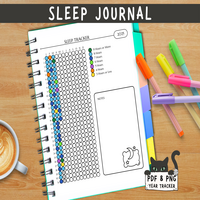 Sleep tracker, sleep log, wellness journal, sleep journal, rest tracker, night log, sleep monitor, sleep habits tracker, sleep patterns