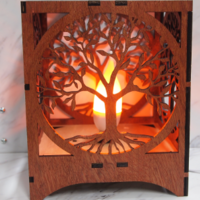 Mahogany Tree of Life lamp Mahogany Tree of Life lamp