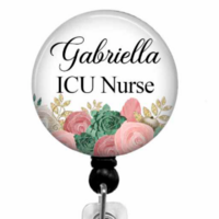 ICU Nurse Badge Reel ICU Nurse Badge Reel