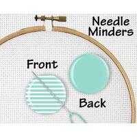 Magnetic Needle Minder - Mint Green with Stripes
