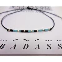 Badass Morse Code Bracelet, Friendship Bracelet Badass Morse Code Bracelet, Friendship Bracelet