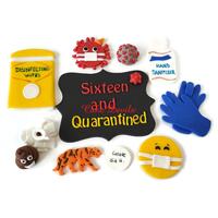 Quarantine Birthday Cake Toppers