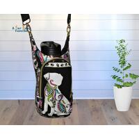 Mardi Gras Dogs print Cross Body Sling Bag. Holds Large Water bottles, Wine, other beverages. Mardi Gras Dogs print Cross Body Sling Bag. Holds Large Water bottles, Wine, other beverages.