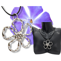 Large Flower necklace pendant by bendi's