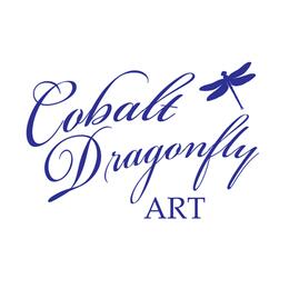 Cobalt Dragonfly Art
