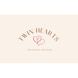 Twin Hearts Printable Designs