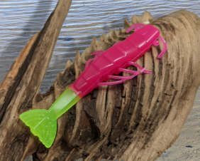 Shrimp fishing lure in Electric Chicken by MasterBait Co