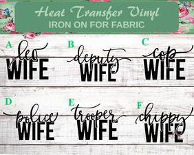 law enforcement wife shirt decal