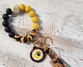 Paws for Sunflowers Keychain Wristlet