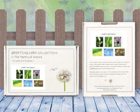 Colorful, botanical greeting card collection - Comfort and Support - Photo cards with poems by The Poetry of Nature