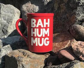 Bah Hum Mug Engraved Christmas Mug