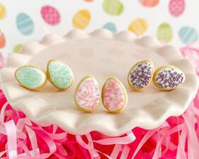 fireflyFrippery Easter Egg Sugar Cookie Earrings