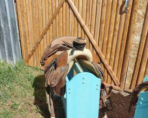 Aqua free standing saddle stand