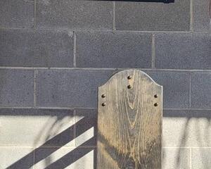 Ebony free standing saddle stand