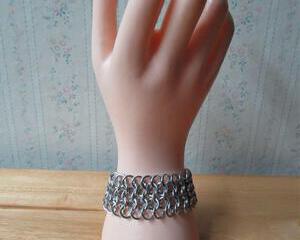 Chainmaille European 4 in 1 Cuff Bracelet - Small