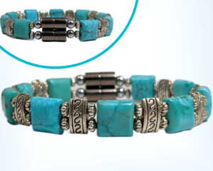 Bendi's Magnetic bracelet with turquoise extra strong