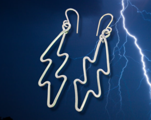 Lightning bolt Earrings by Bendi's