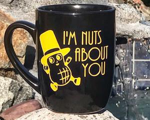 Mr. Peanut Baby Ceramic Engraved coffee mug