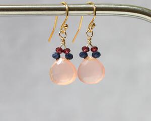 Rose Quartz Teardrop Earrings