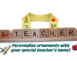 custom teacher ornament