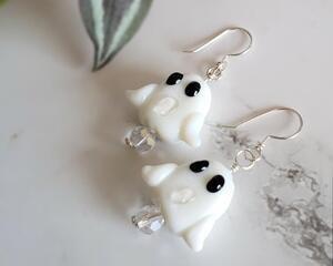 Sterling Silver Ghost Earrings