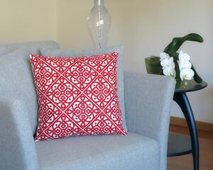 Red throw pillow cover