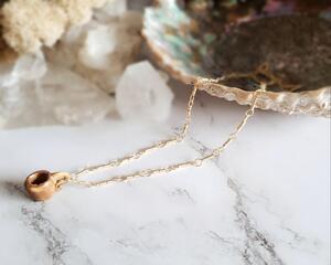 Sterling Silver Gold Teacup Necklace