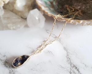 Azurite and Chrysocolla Sterling Silver Necklace