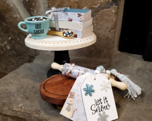 Let it Snow Tiered tray set