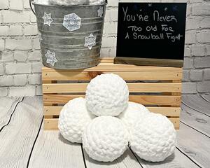 Crochet Snowball Set