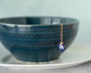 Sapphire Teardrop Necklace