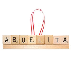 abuelita scrabble ornament
