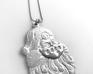 Handmade Santa wearing face mask 2020 christmas ornament