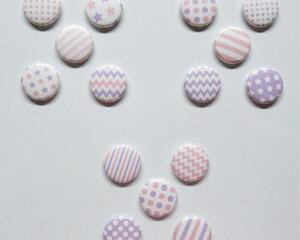 Refrigerator Magnets, Pink and Purple
